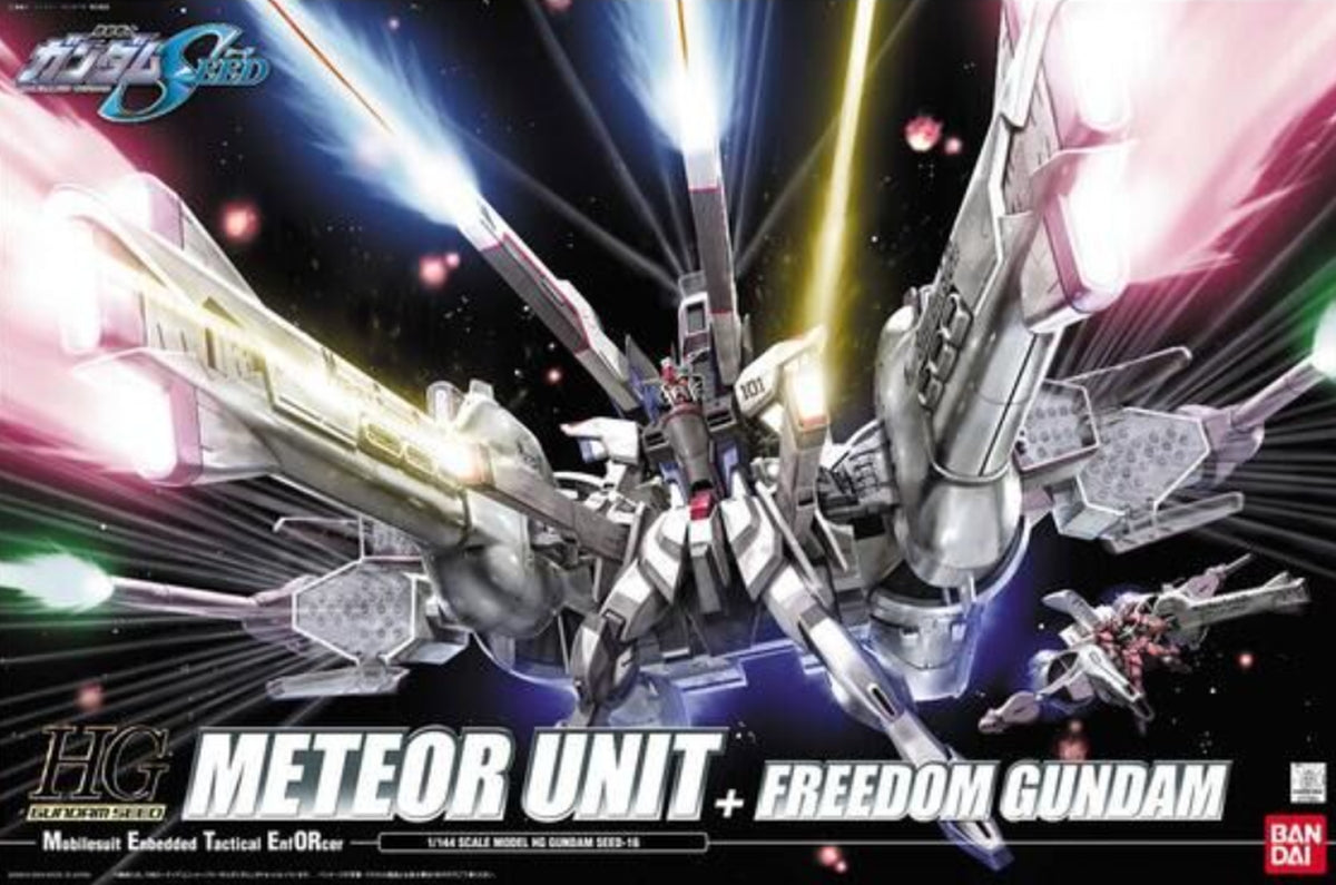 GUNDAM BAN1125301 HG Meteor Unit + Freedom Gundam "Mobile Suit Gundam SEED" 1/144, Bandai