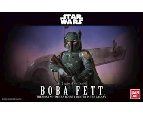 Bandai BAS2439797 Star Wars Character Line 1/12 Boba Fett "Star Wars" Model Kit