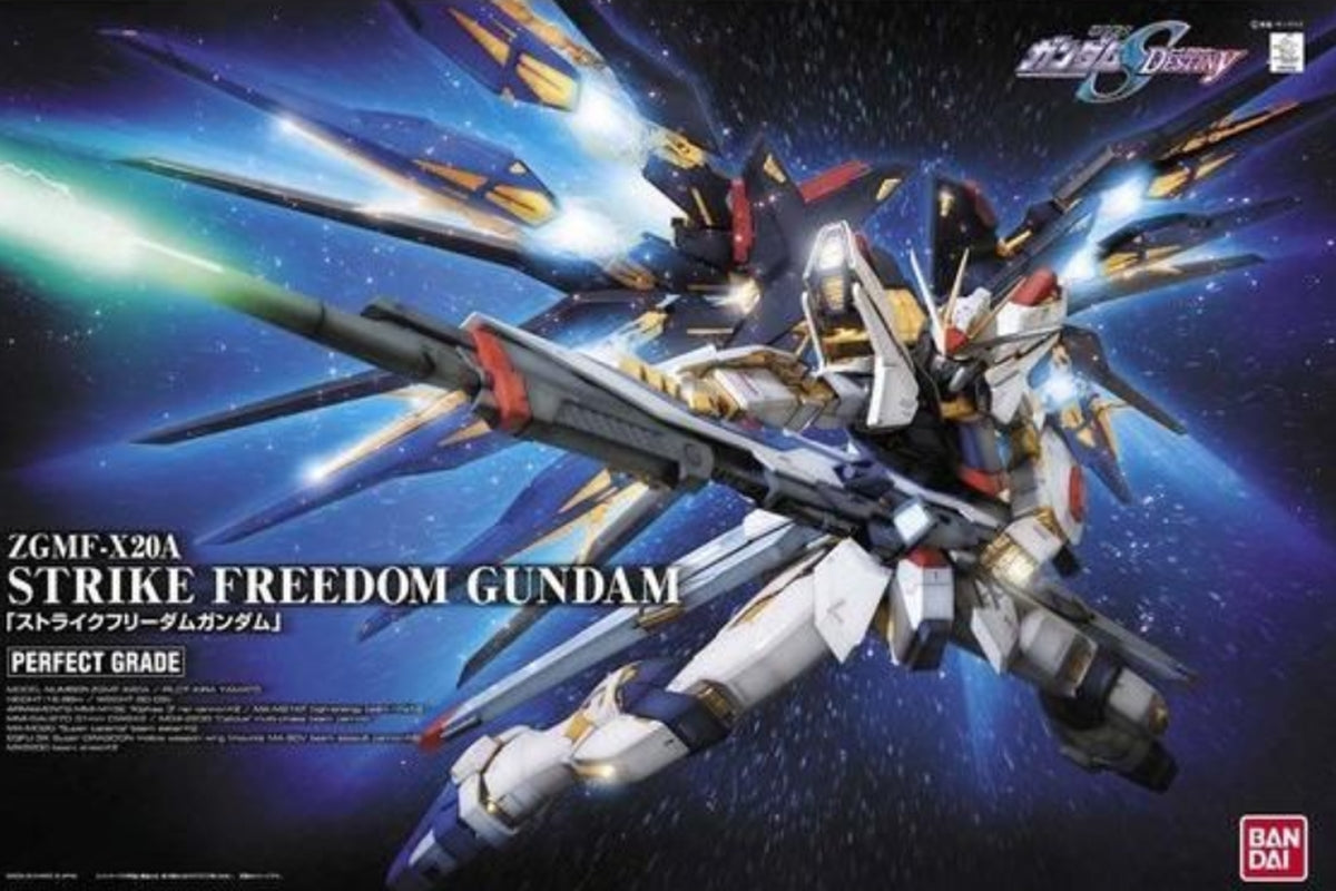 GUNDAM BAN2251374 PG ZGMF-X20A Strike Freedom Gundam "Mobile Suit Gundam SEED" 1/60, Bandai