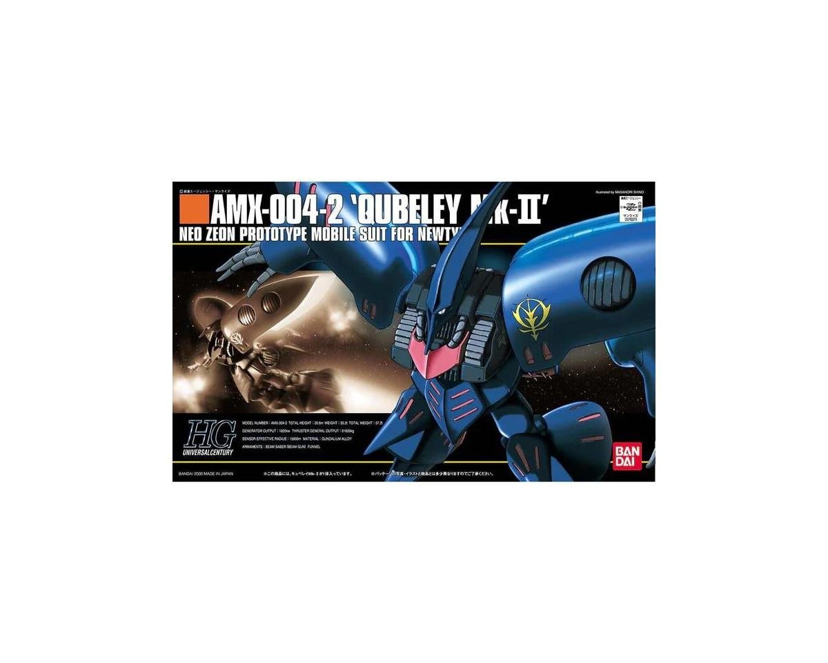 Bandai BAS1076370 1/144 HGUC #11 AMX-004-2 Qubeley Mk-II "ZZ Gundam" Plastic Model Kit