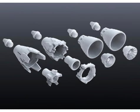 Bandai BAS2247102 Builder Parts HD 1/144 MS Vernier #02 "Gundam" Model Kit