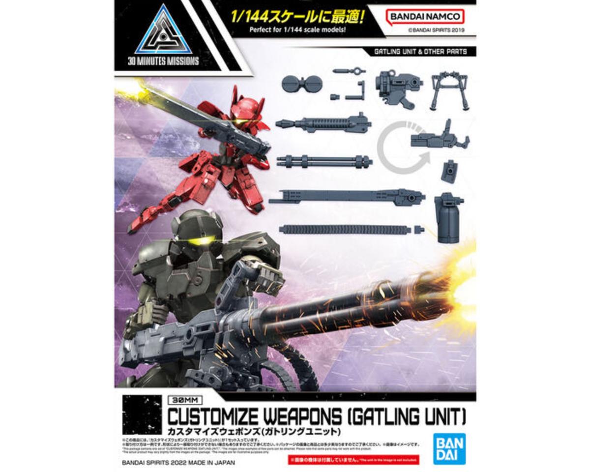 Bandai BAS2616281 30MM 1/144 #18 Customize Weapons (Gatling Unit) Model Kit