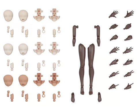 Bandai BAS2700399 30 Minute Sisters Option Body Parts Arm Parts & Leg Parts (Brown)