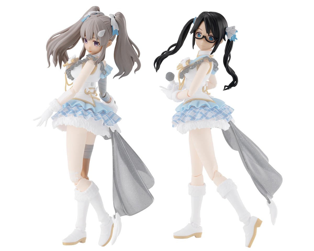 Bandai BAS2700400 30MS Option Hair Style & Face Parts Set (Yuika/Kiriko)