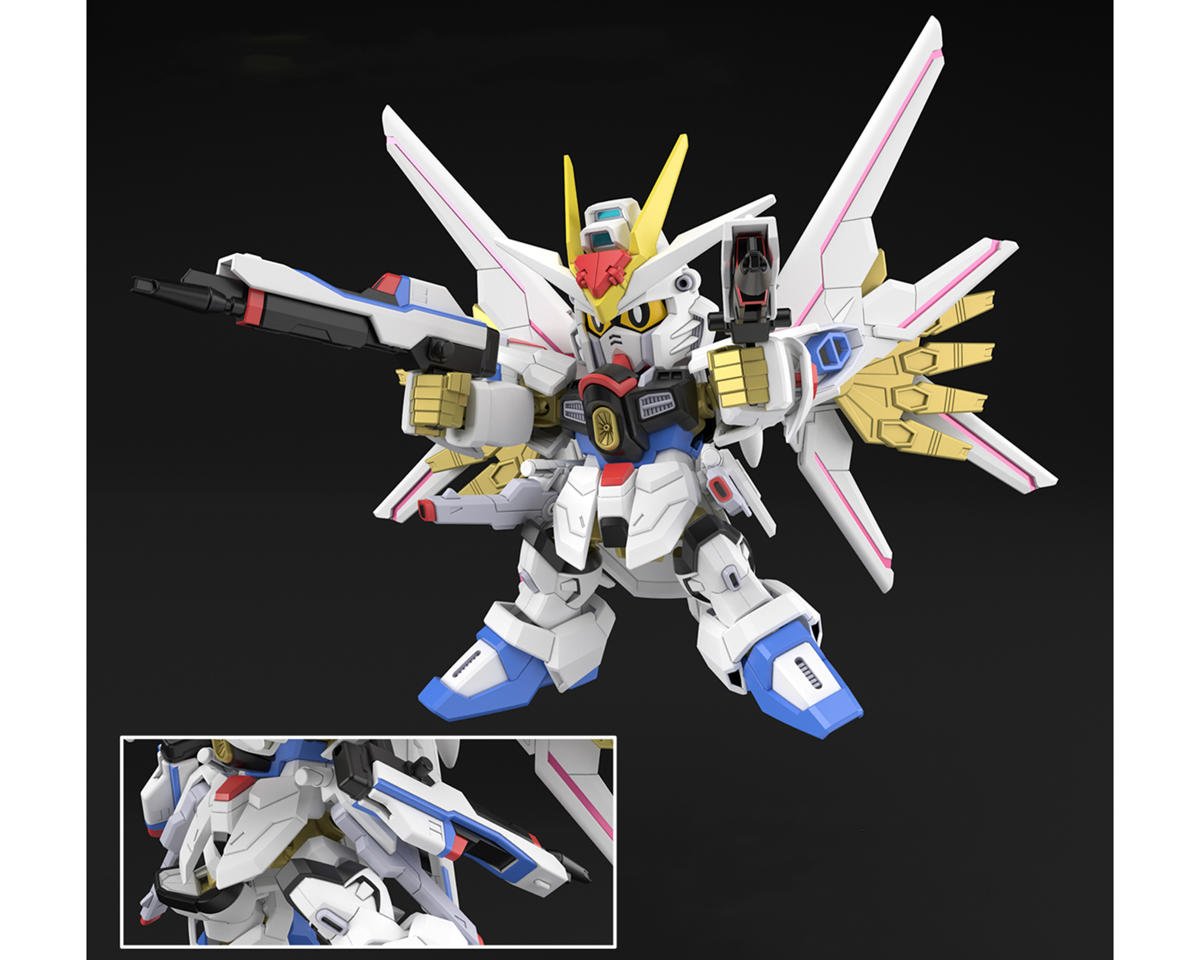 Bandai BAS2723582 SDCS Mighty Strike Freedom Gundam "SEED Freedom" Plastic Model Kit