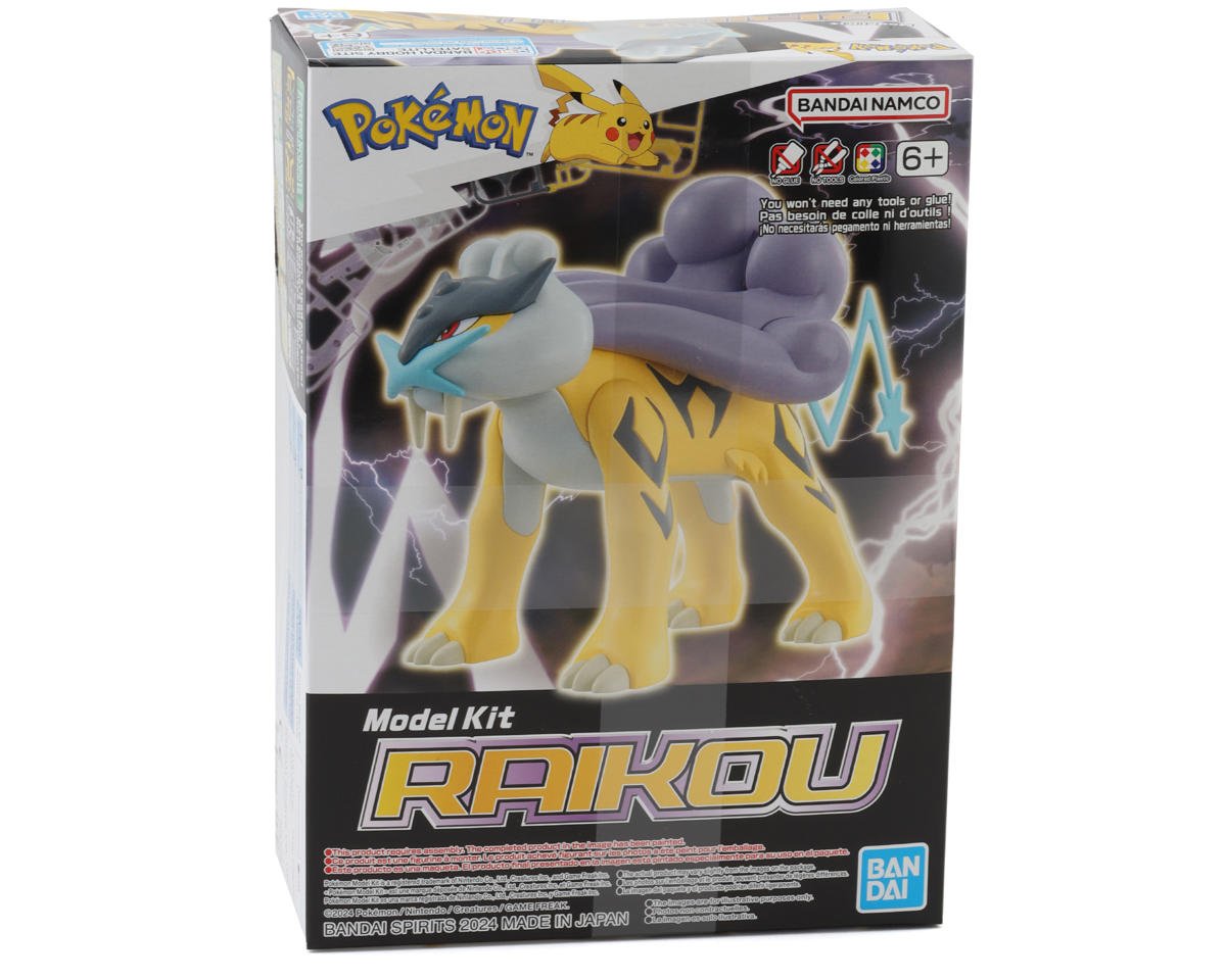Bandai BAS2730237 Raikou "Pokemon" Plastic Model Kit