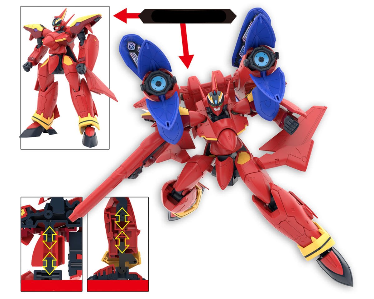 Bandai BAS2741376 #05 VF-19 Custom Fire Valkyrie with Sound Booster "Macross 7",