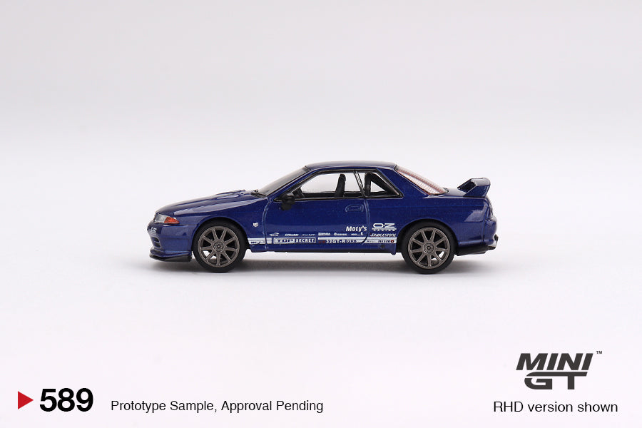 Mini-GT Nissan Skyline GT-R R32 Metallic Blue 1:64