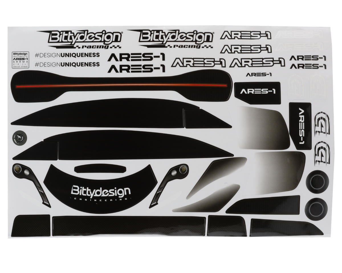 Bittydesign BDYGT7-AS1 ARES-1 1/7 Supercar Body (Clear) (1.5mm) (Arrma InfractionV2/Limitless)