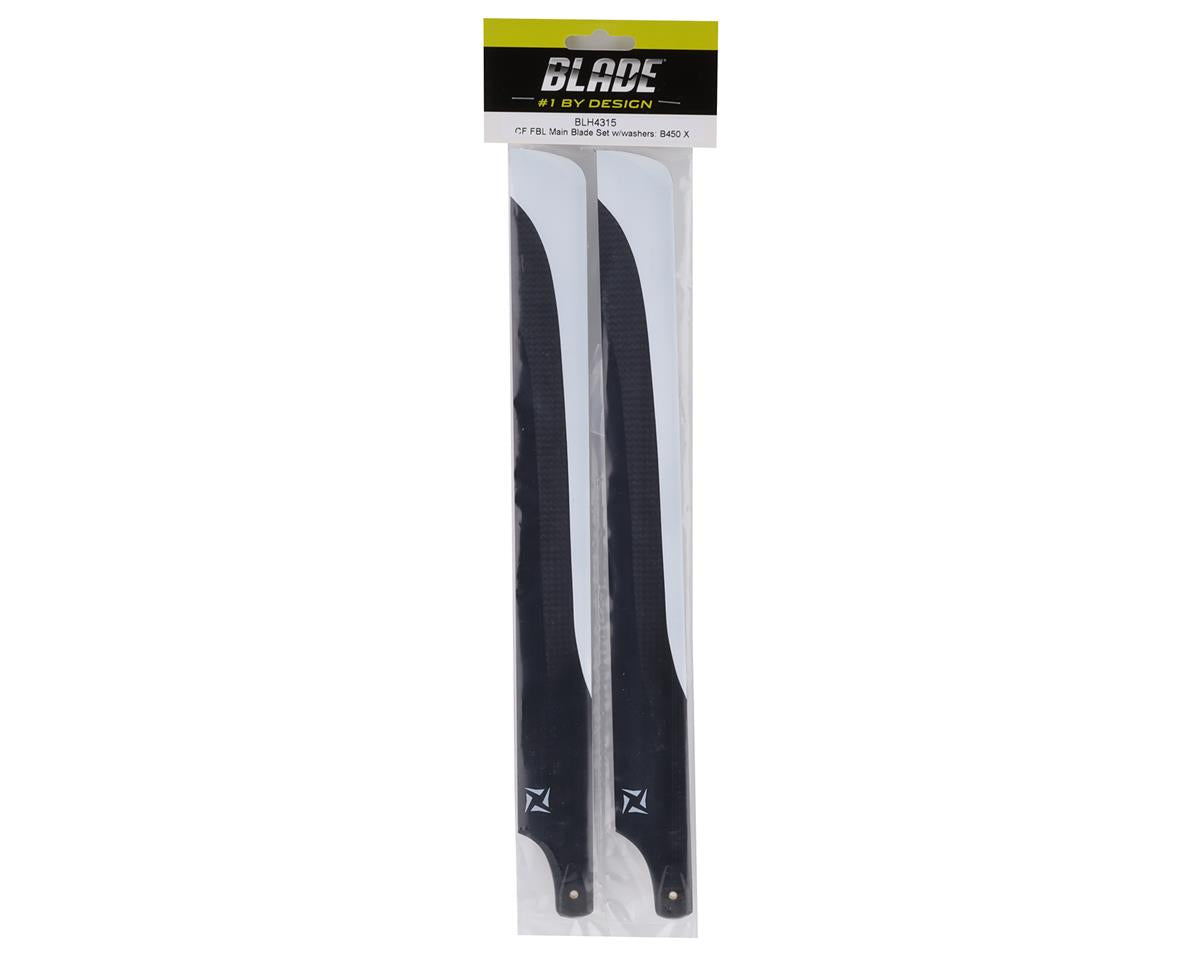 Blade BLH4315 Juego de cuchillas principales sin barra volante de fibra de carbono con arandelas (450 X)