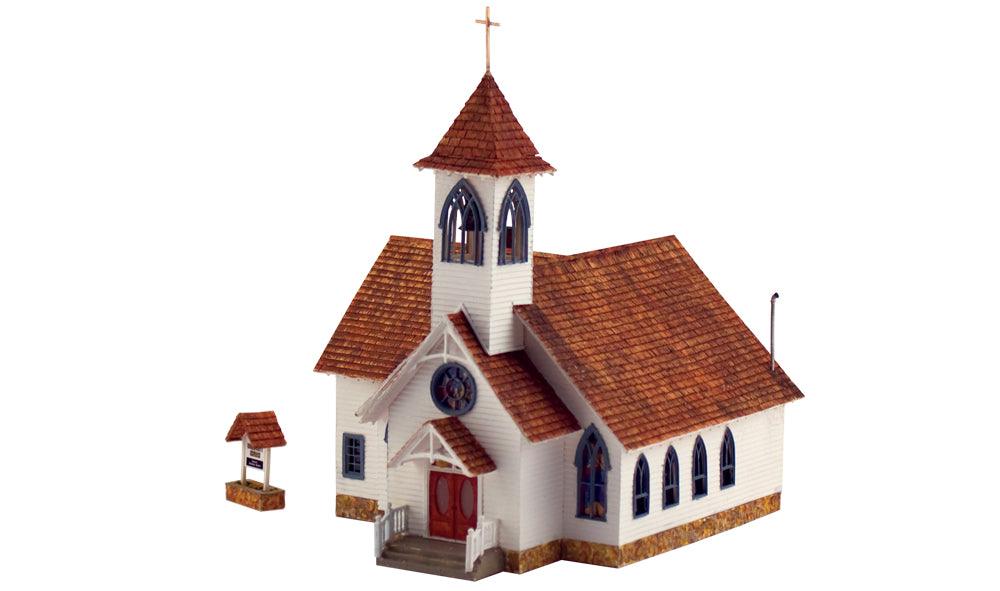 Woodland Scenics BR5041 HO Community Church Structure  Built-&-Ready