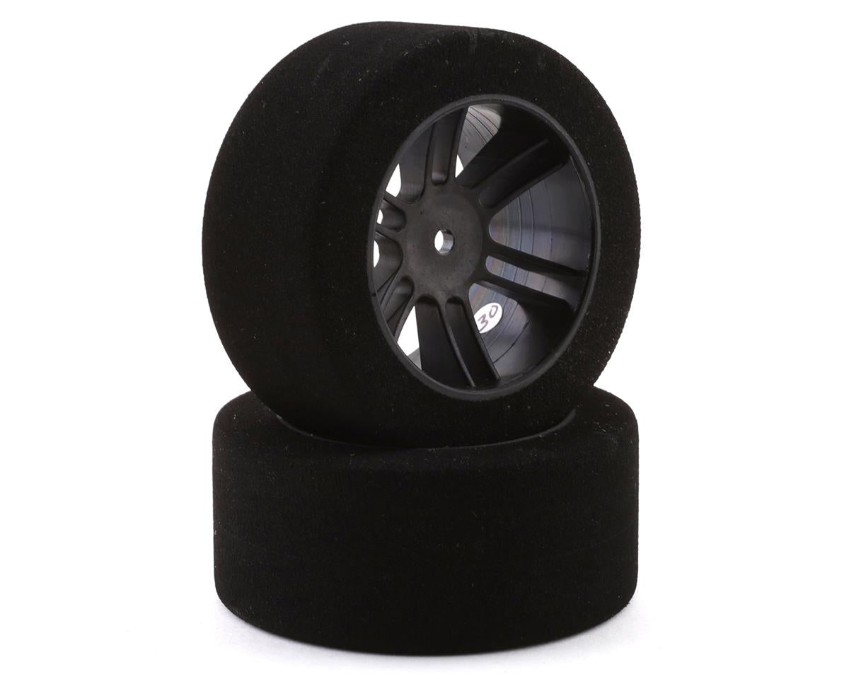BSR Racing BXRF3230D Drag Foam Tires (Black) (2) (32mm Wide/68mm Diameter) (30 Shore) w/12mm Hex