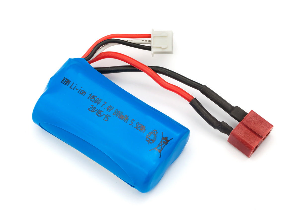 BLACK ZON 540037 Battery Pack Li-ion 7.4V 800mAh with T-Plug, Slyder