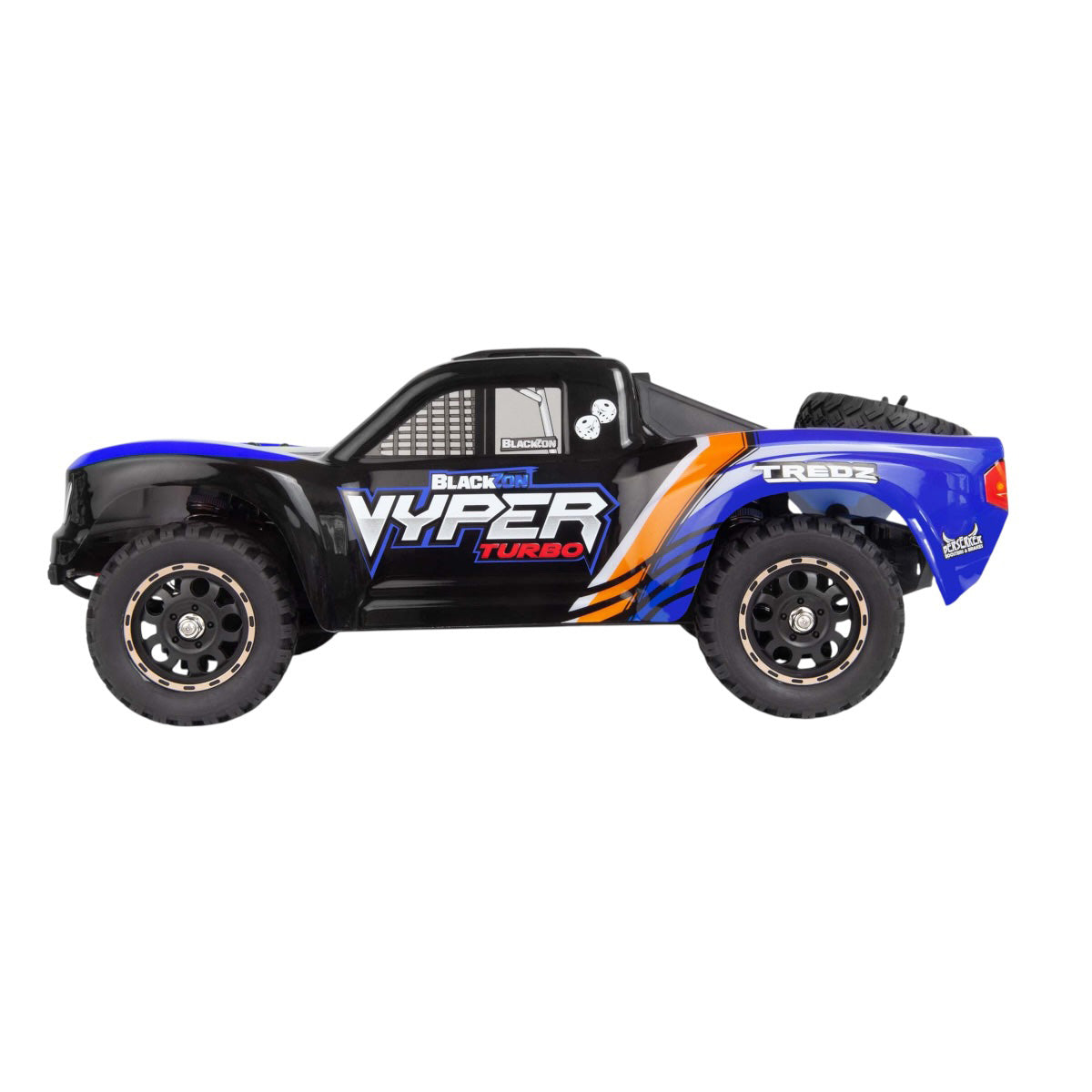 BlackZon BZN540276 Vyper SC Turbo 1/16 4WD Electric 2S Brushless - Blue/Orange
