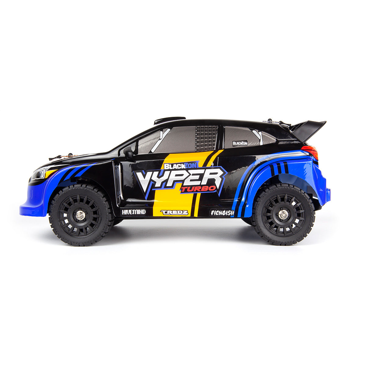BlackZon BZN540284 Vyper RX Turbo 1/16 4WD 2S Brushless Rally Car - Blue/Orange