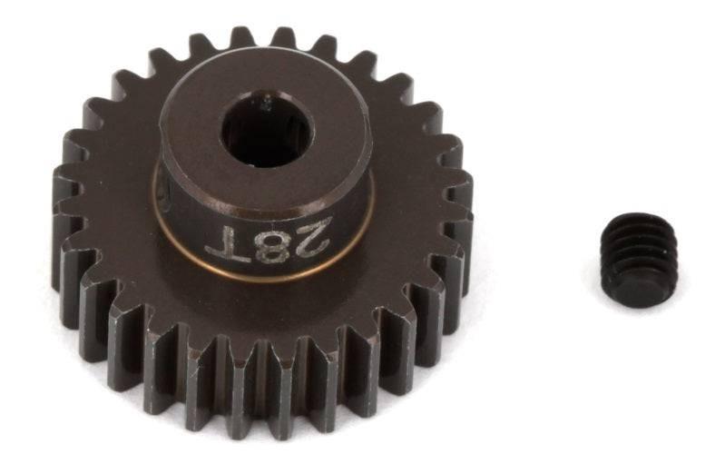 Associated 1346 Aluminum Pinion Gear 28T 48P 1/8 shaft SC10 B44 RC10 / T RC12L3