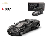 Mini-GT Jaguar C-X75 Test Car Carbon Fiber 1:64