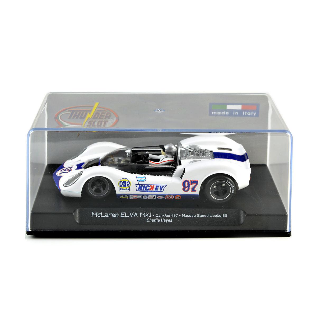 Thunderslot McLaren Elva Mk1 Charlie Hayes Thunder 1/32 Slot Car CA00404