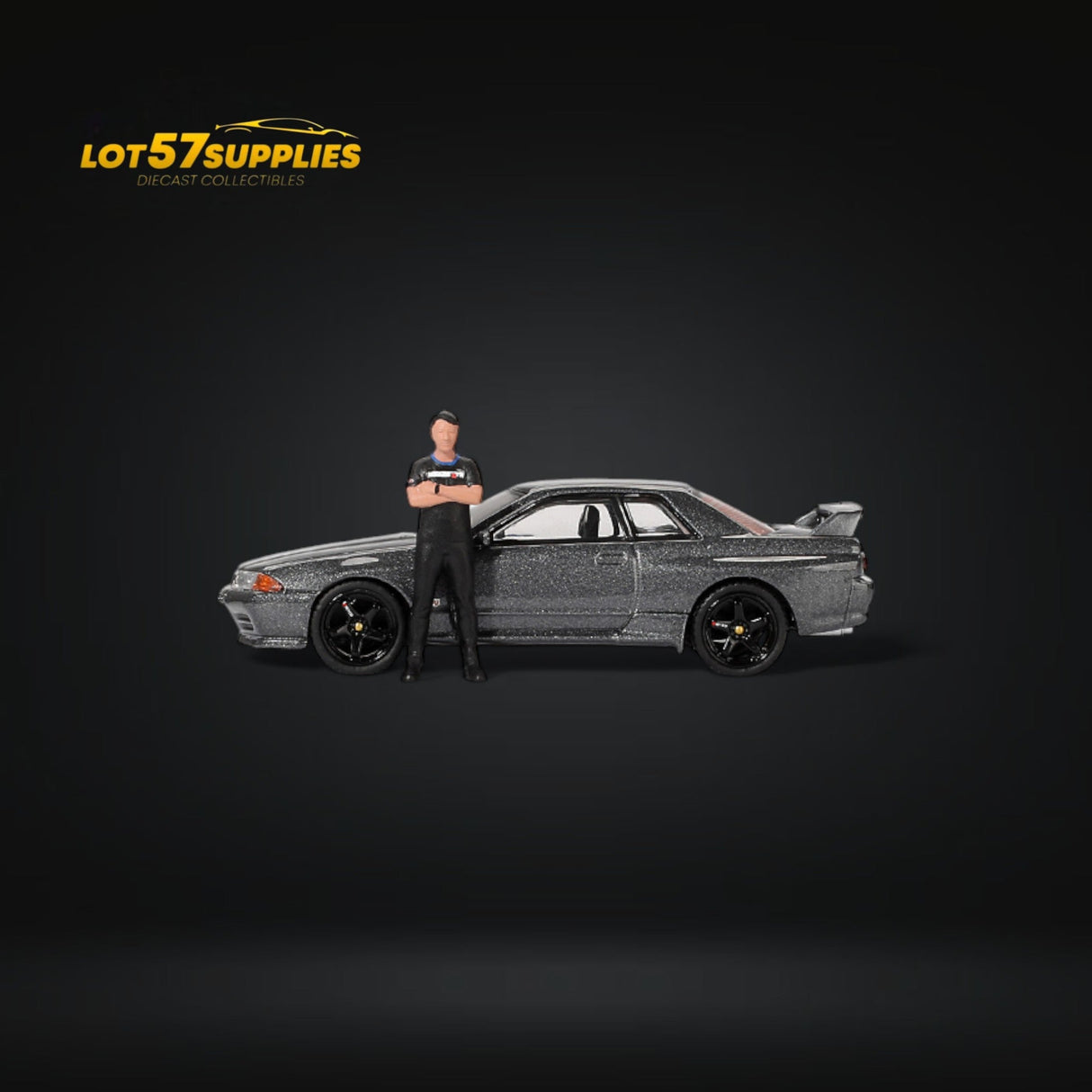 Mini-GT Nissan Skyline R32 Nismo Gunmetal 1:64