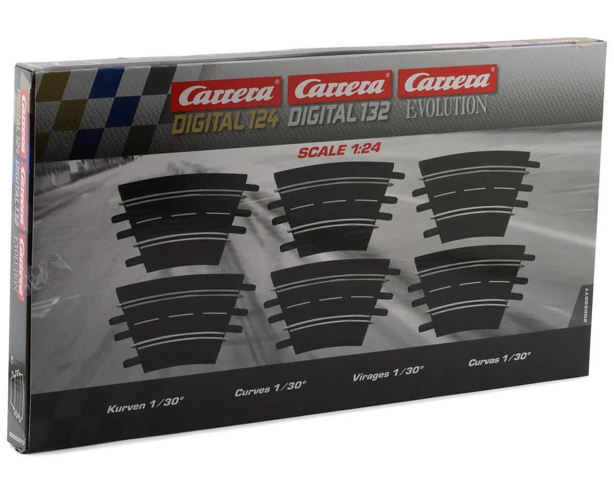 Carrera 1/24 CCN20577 Curved Track Extension Set (6) (1/30°)