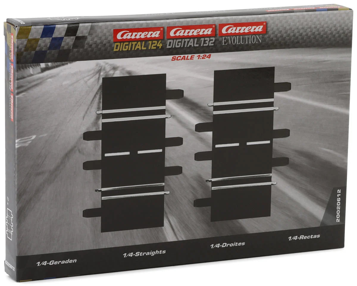 Carrera 1/24 CCN20612 Straight Track Extension Set (2) (1/4 Standard)