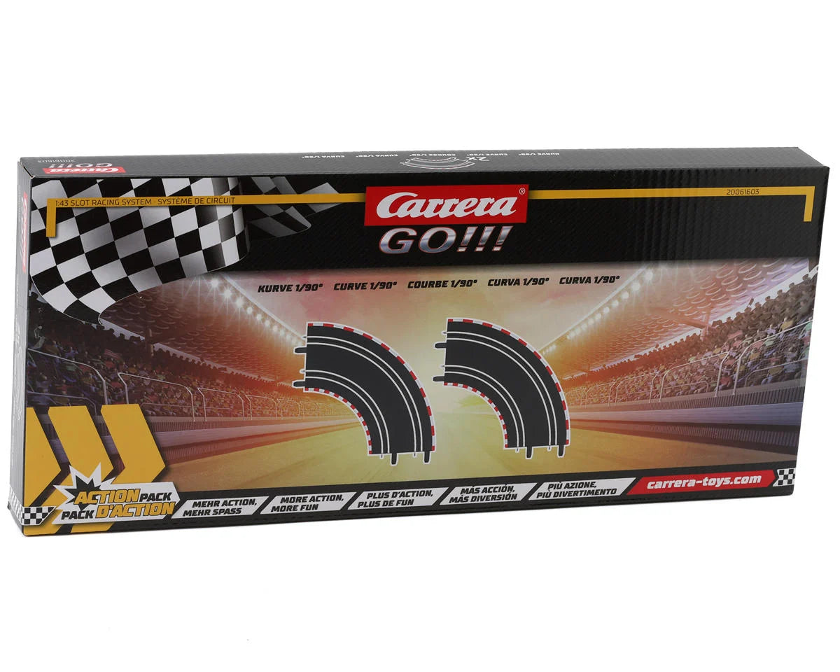 Carrera GO!!! CCN61603 1/43 Curved Track Extension Set (2) (1/90°)