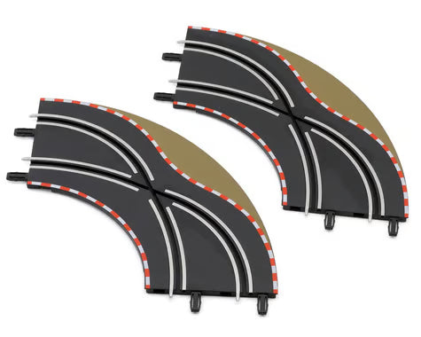 Carrera GO!!! CCN61655 1/43 Lane Change Curve Track Extension Set (2) (Digital 143)