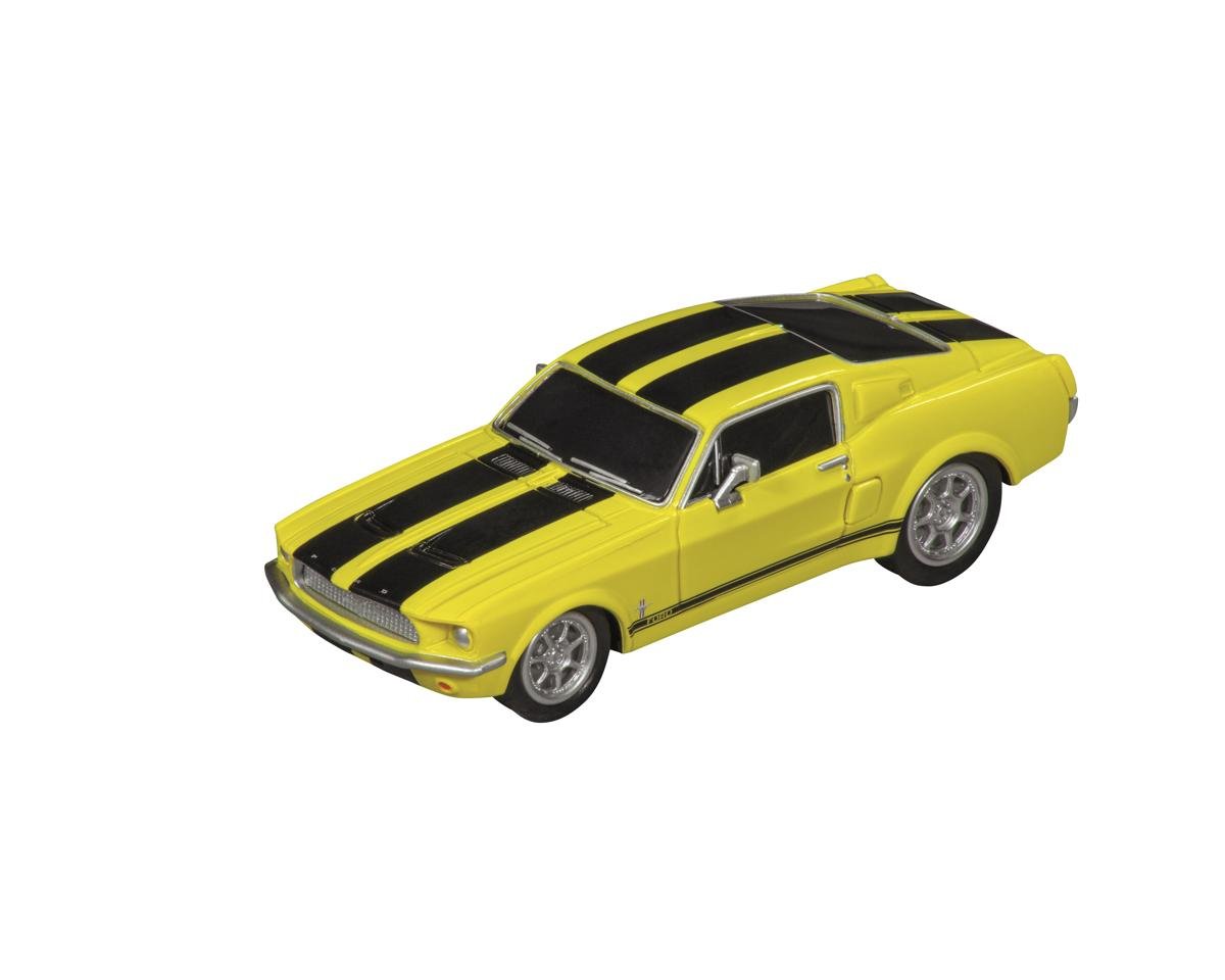 Carrera CCN64212 1967 Ford Mustang 1:43 Analog Slot Car (Yellow)
