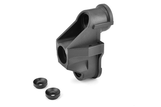 Team Corally C-00180-108-1  Steering Block, Wide, w/ Ball Cups Front-Composite, for Dementors, Jambo, Punisher, Kronos, Kagama
