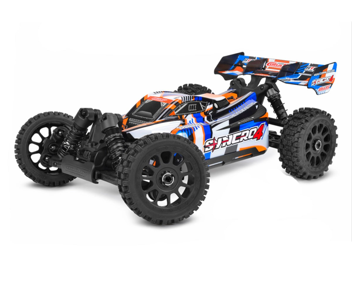 Corally COR00295-O SYNCRO-4 1/8 Off-Road RTR Buggy, Orange - Blue