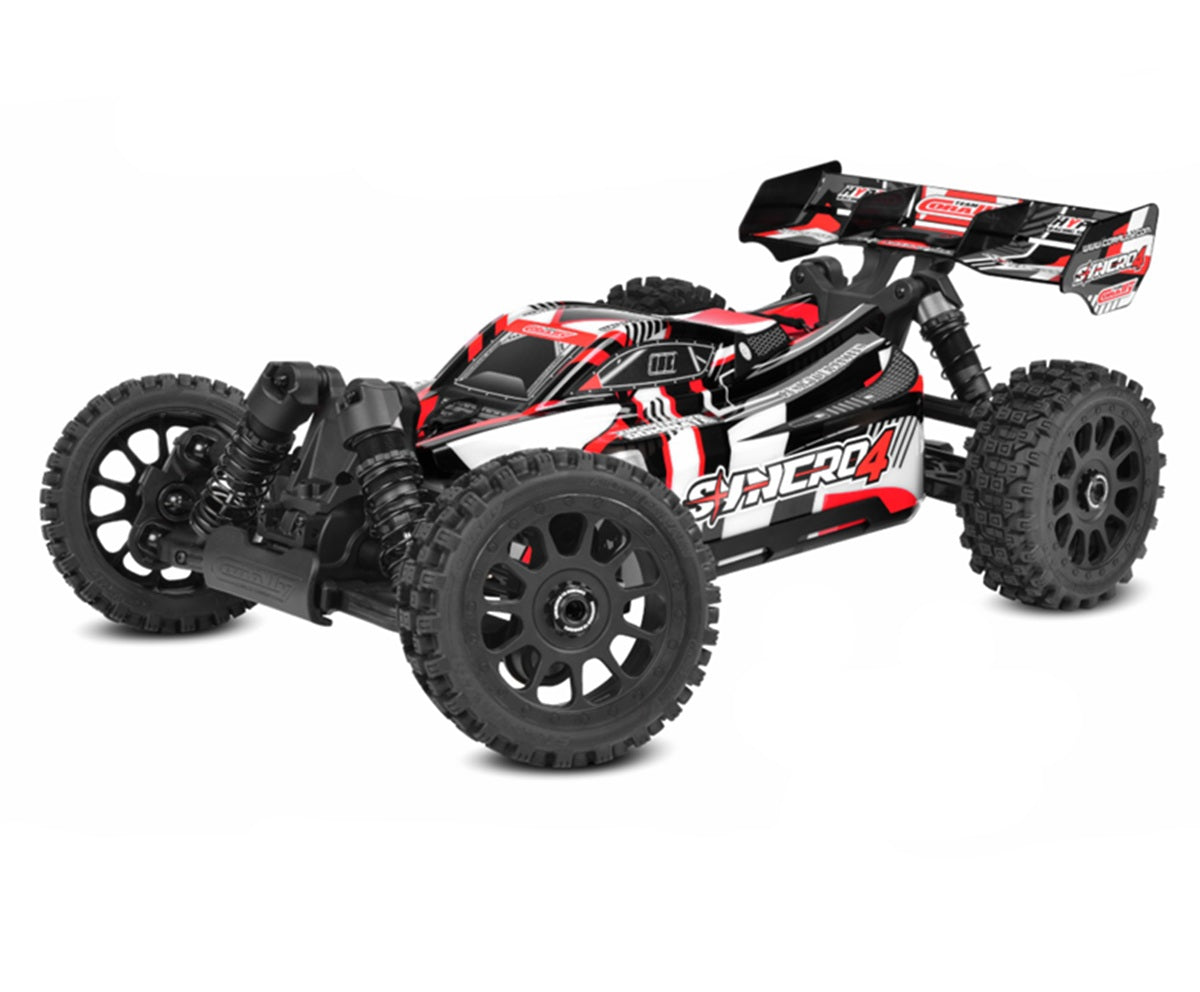 Corally COR00295-R SYNCRO-4 1/8 Off-Road RTR Buggy, Red - Black