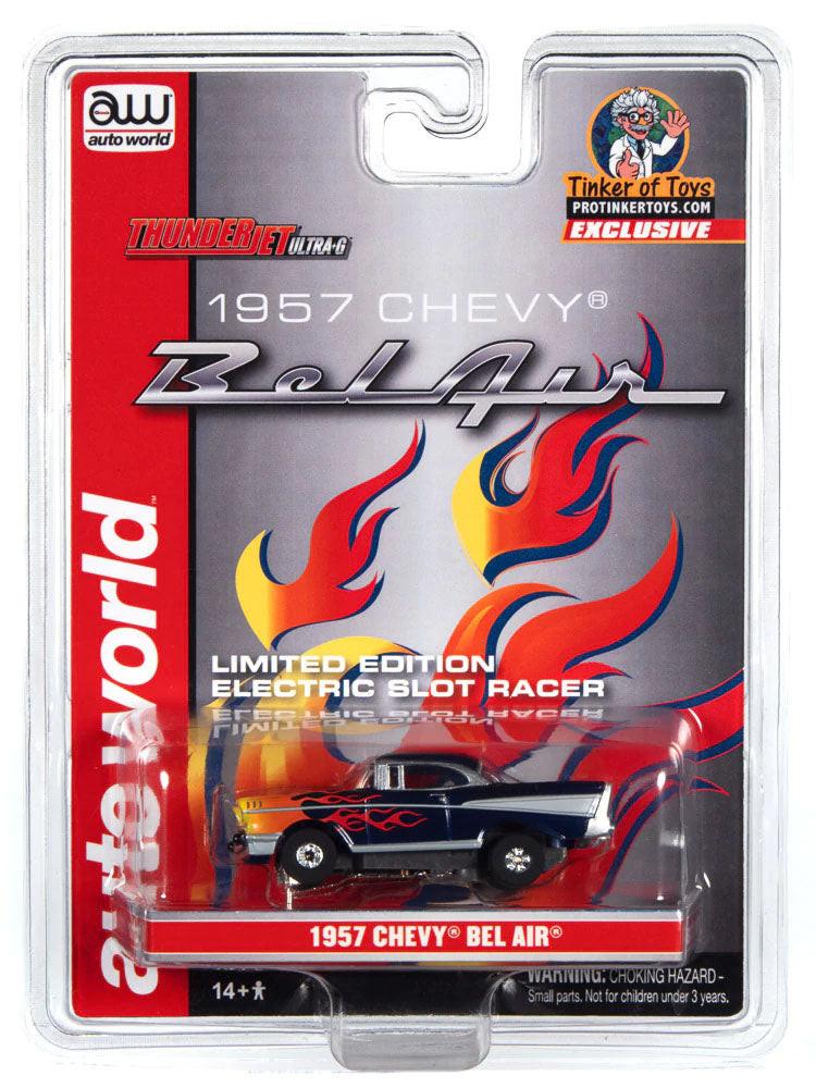 Auto World 1957 Chevrolet Bel Air Thunderjet Exclusive Limited Edition HO Slot Car Protinker