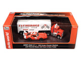 Auto World Bobby Isaac 1969 Dodge Daytona Peterbilt 359 Truck AFX slot car
