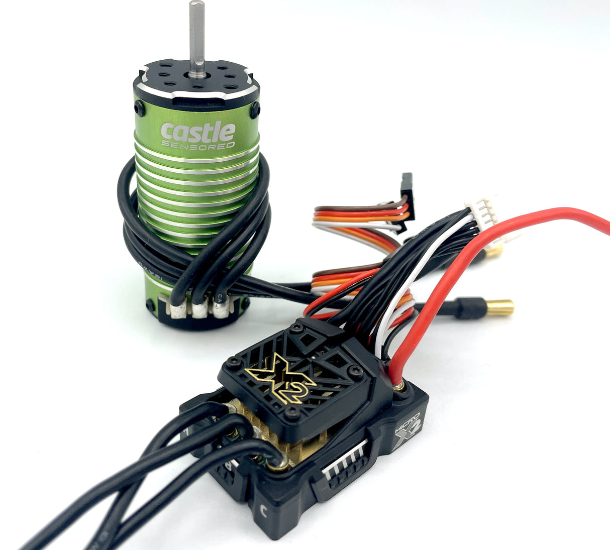 CASTLE CREATIONS 010-0171-05 Mamba Micro X2, 16.8V, Waterproof ESC with 1010-5600kV Sensored Motor Combo