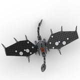 Fell Beast w/ Ringwraith Minifig Building Set made using LEGO parts - B3 Customs
