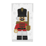 Christmas Nutcracker, Toy Soldier Winter Village 4x6 Glass Window made with LEGO part - B3 Customs
