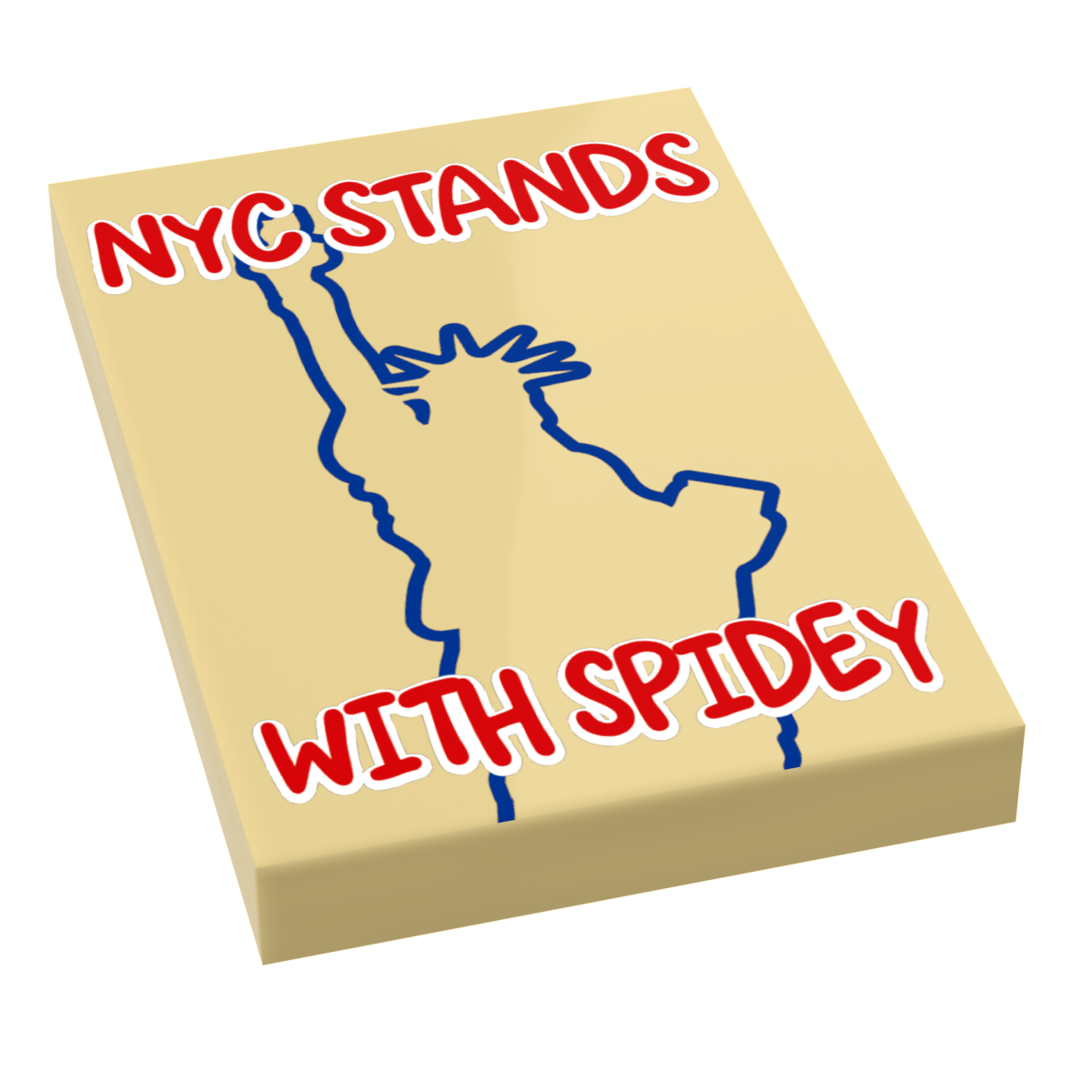 NYC Stands with Spidey Sign (2x3 tile)