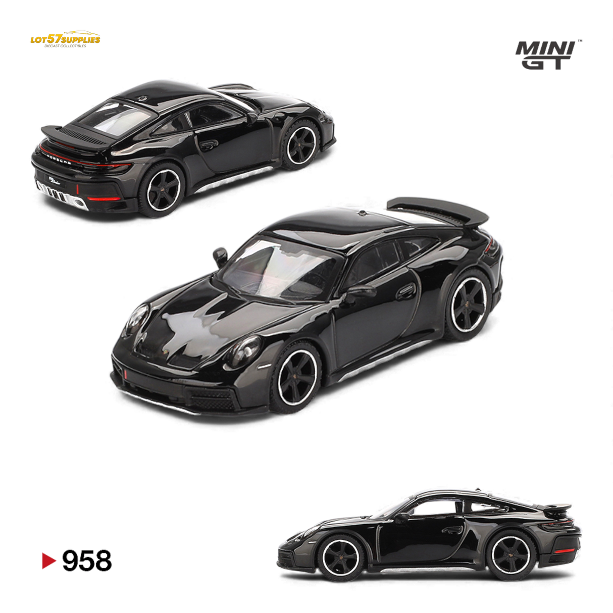 Mini GT Porsche 911 Dakar Black 1:64