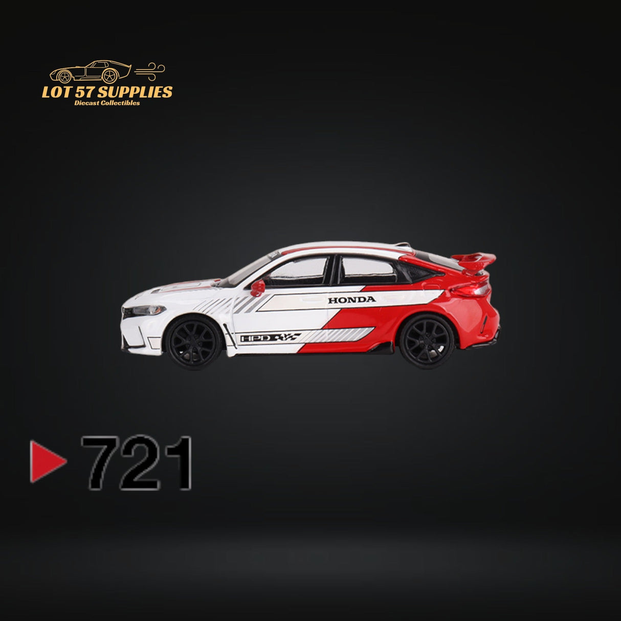 Mini-GT Honda Civic Type R 2023 Pace Car White 1:64