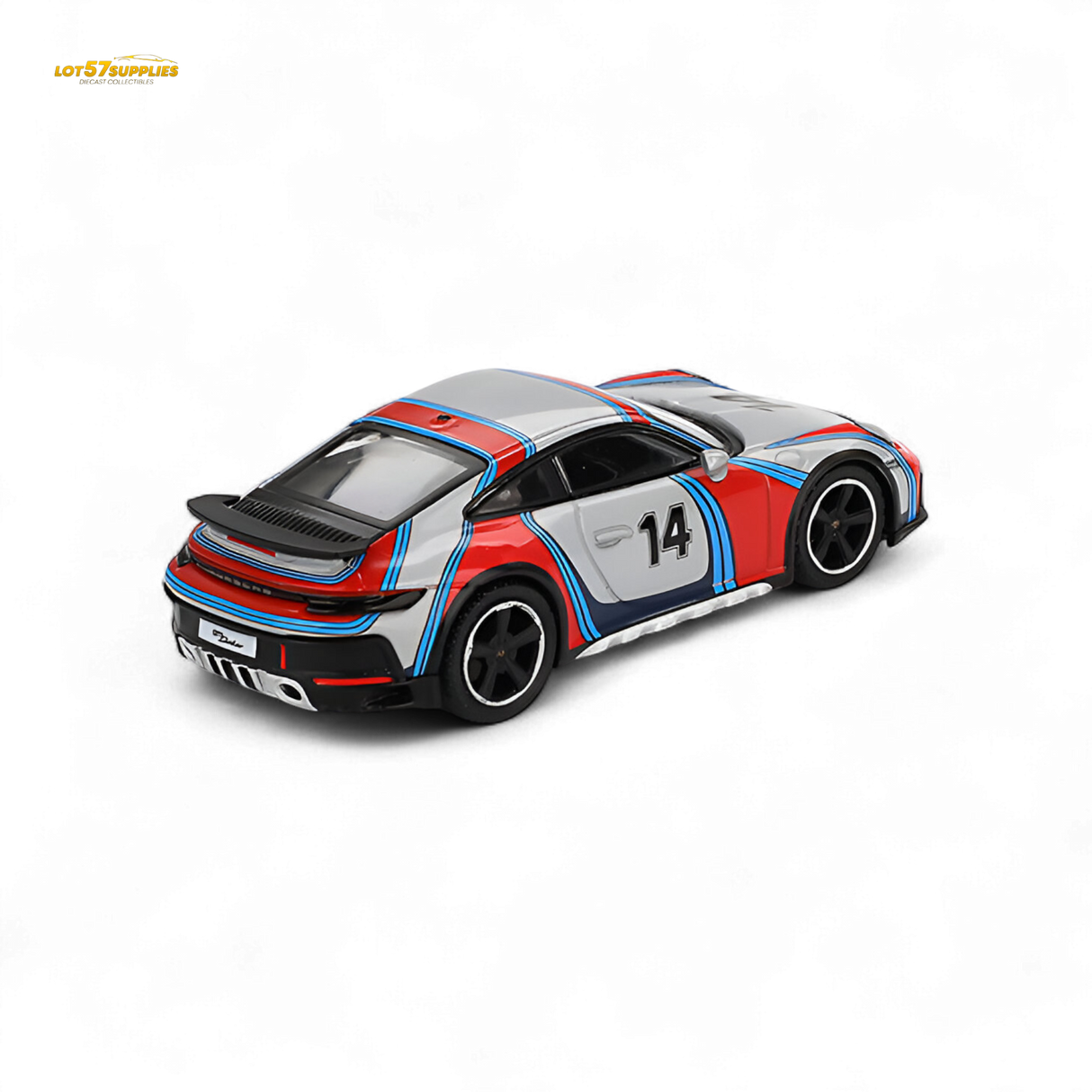 Mini-GT Porsche 911 Dakar Rally 1974 Ice Grey Metallic 1:64