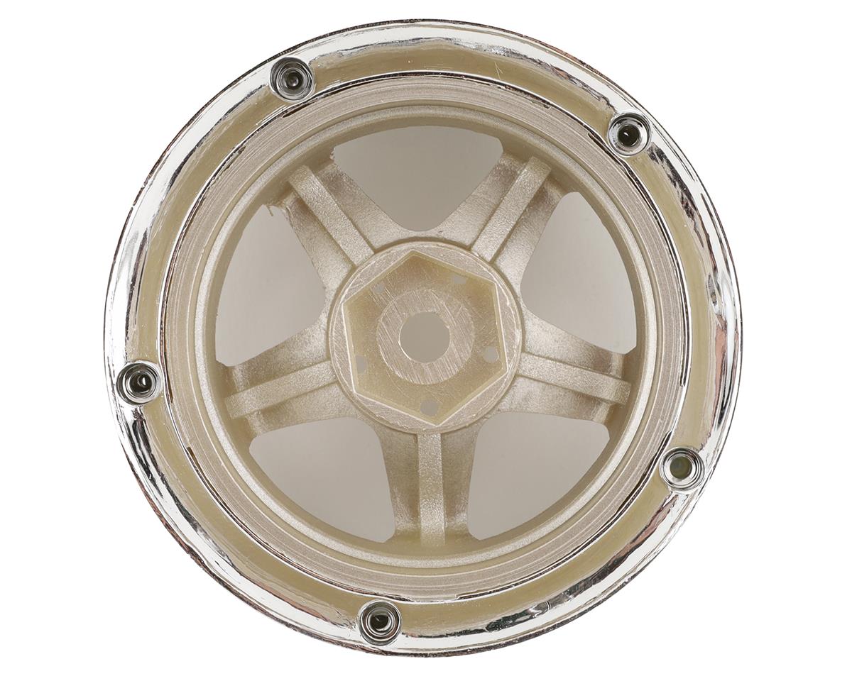 DS Racing DE-015 Drift Element 5 Spoke Drift Wheels (Gold & Chrome) (2)