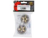 DS RACING DSC-DE-017 Drift Element 5 Spoke Drift Wheels (Gold & Chrome) (2) (Adjustable Offset) w/12mm Hex