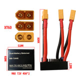 EUNORAU 24V/36V/48V/52V/60V Dual Battery Parallel Connector