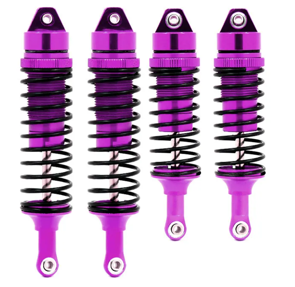 IronmanRc 1/10 Juego de amortiguadores delanteros y traseros de metal para Traxxas Slash Rustler Stampede