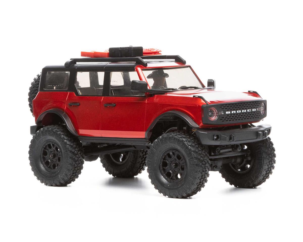 Axial SCX24 2021 Ford Bronco Hard Body 1/24 4WD RTR Scale Mini Crawler (Red) w/2