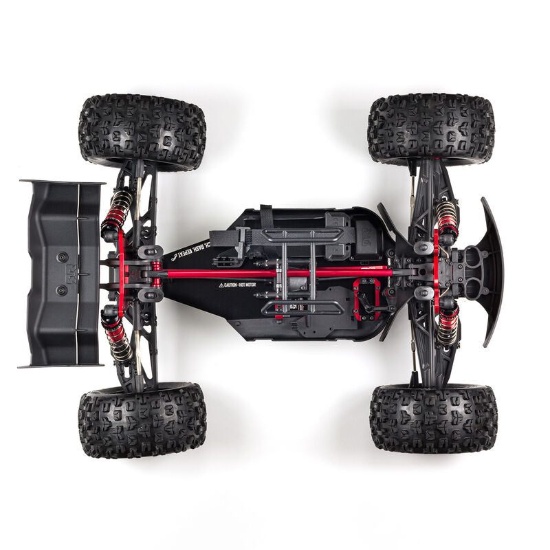 ARRMA ARA8606V5 1/8 TYPHON 6S V5 4WD BLX Buggy avec Spektrum Firma RTR, Noir