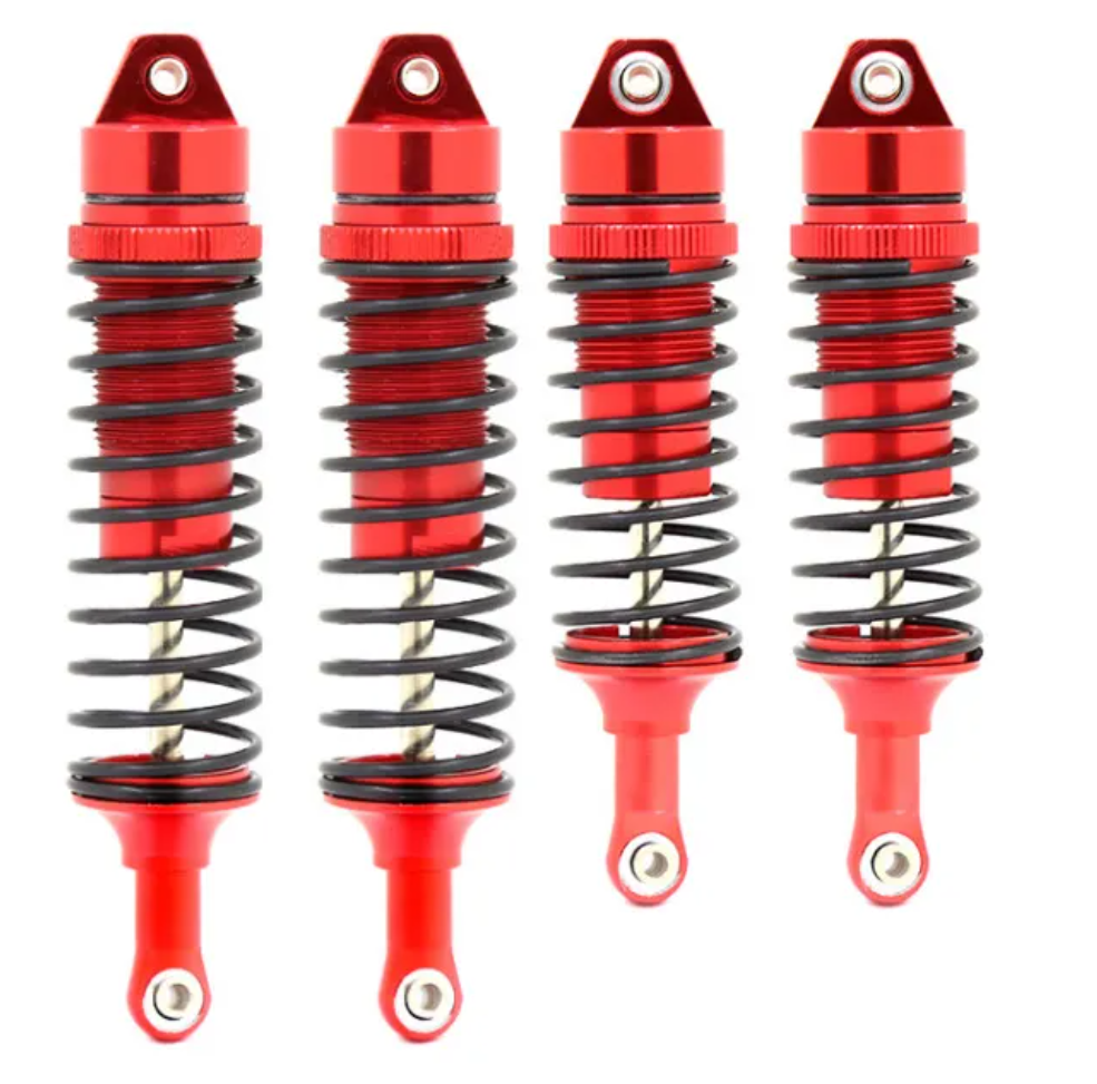 IronmanRc 1/10 Juego de amortiguadores delanteros y traseros de metal para Traxxas Slash Rustler Stampede