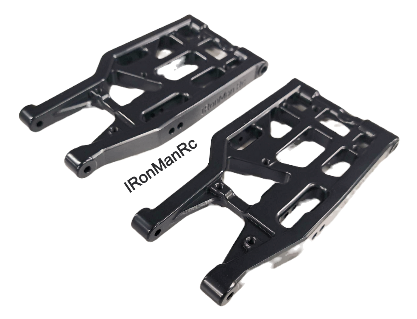 RonManRc Hobao Vte2 REAR Aluminum Lower A-Arms * CANDY BLACK *