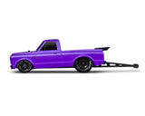 Traxxas 94076-4-Purple Drag Slash 1/10 2WD RTR sans camion de préparation avec Chevrolet C10 1967