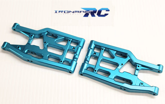 IRonManRc Hobao Vte2 ​​Bras triangulaires inférieurs arrière en aluminium *BABY BLUE*